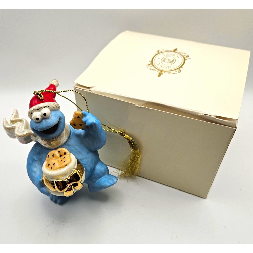 Lenox Sesame Street Cookie Monster Vintage Christmas Hanging Ornament 2005